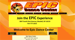 Desktop Screenshot of epicdancecenter.com